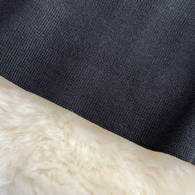 European and American style sexy scheming chest hollow stand collar slim fit hip tight-fitting stretch knitted dress - Image 5