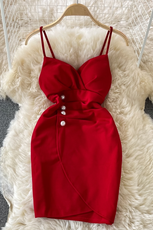 Nightclub Women's Low-Cut Deep V Strap Skirt Waist-Tight Hip-Wrapped Skirt Evening Disco Dancing Small Sexy Dress - Image 7