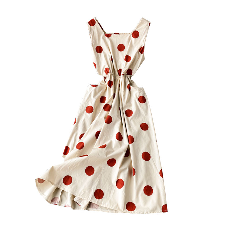 New Polka Dot Dress Summer Waist Partysu Temperamental High Waist Korean Style Trendy Skirt Women's Casual - Image 6