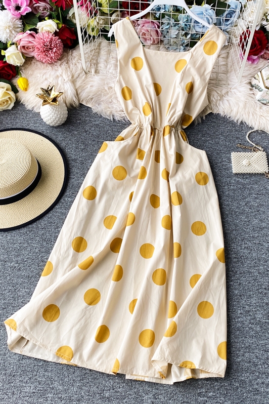 New Polka Dot Dress Summer Waist Partysu Temperamental High Waist Korean Style Trendy Skirt Women's Casual - Image 7